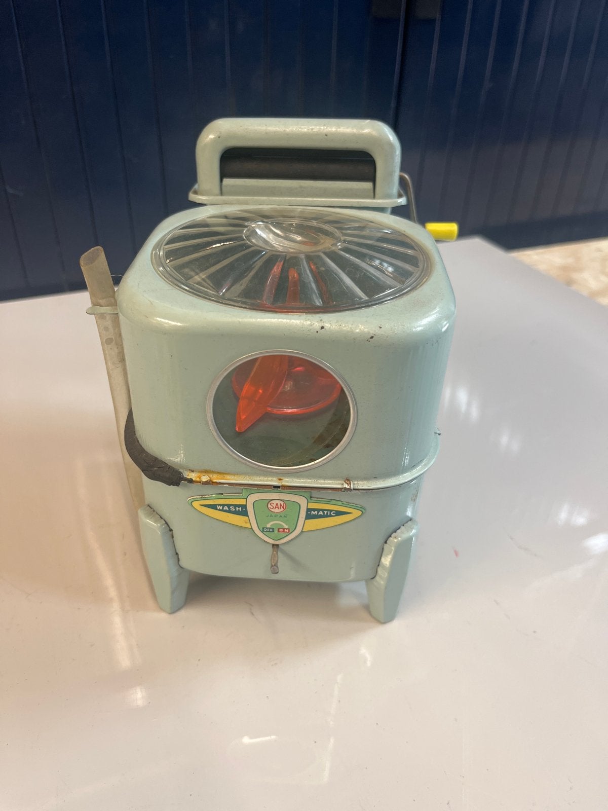 Vintage San-Matic speelgoed wasmachine, Ophalen of Verzenden