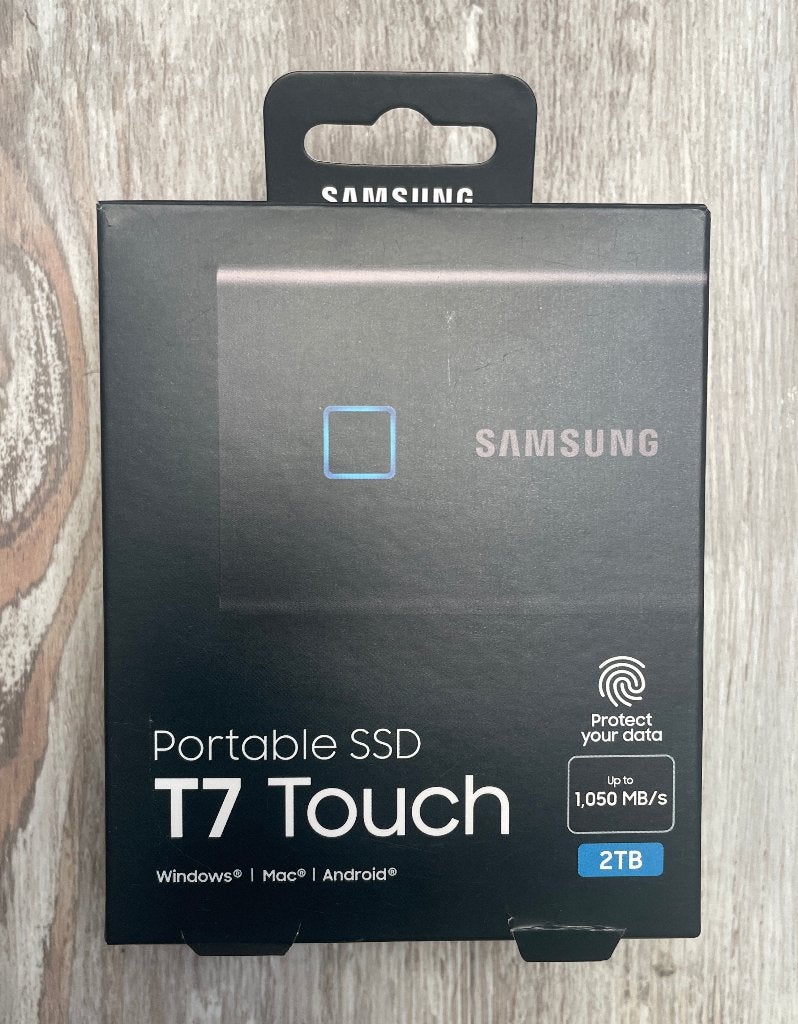 New - Samsung Portable SSD T7 Touch - 2TB, Computers en Software, 2TB, SSD, Nieuw, Ophalen of Verzenden