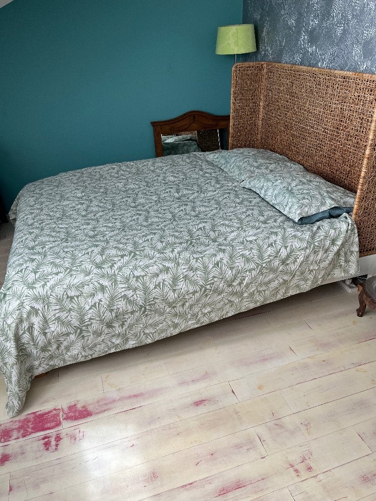 Dekbedovertrek 200 x 240 + 2 slopen zgan, Huis en Inrichting, Slaapkamer | Beddengoed, Wit, Dekbedovertrek, Tweepersoons, Ophalen of Verzenden