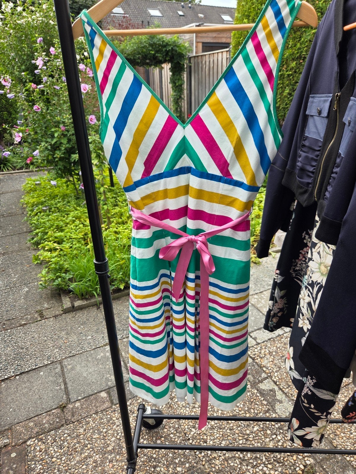 Steps jurk maat 40, kleurrijk gestreept, Kleding | Dames, Jurken, Maat 38/40 (M), Meerkleurig, Ophalen of Verzenden, Zo goed als nieuw