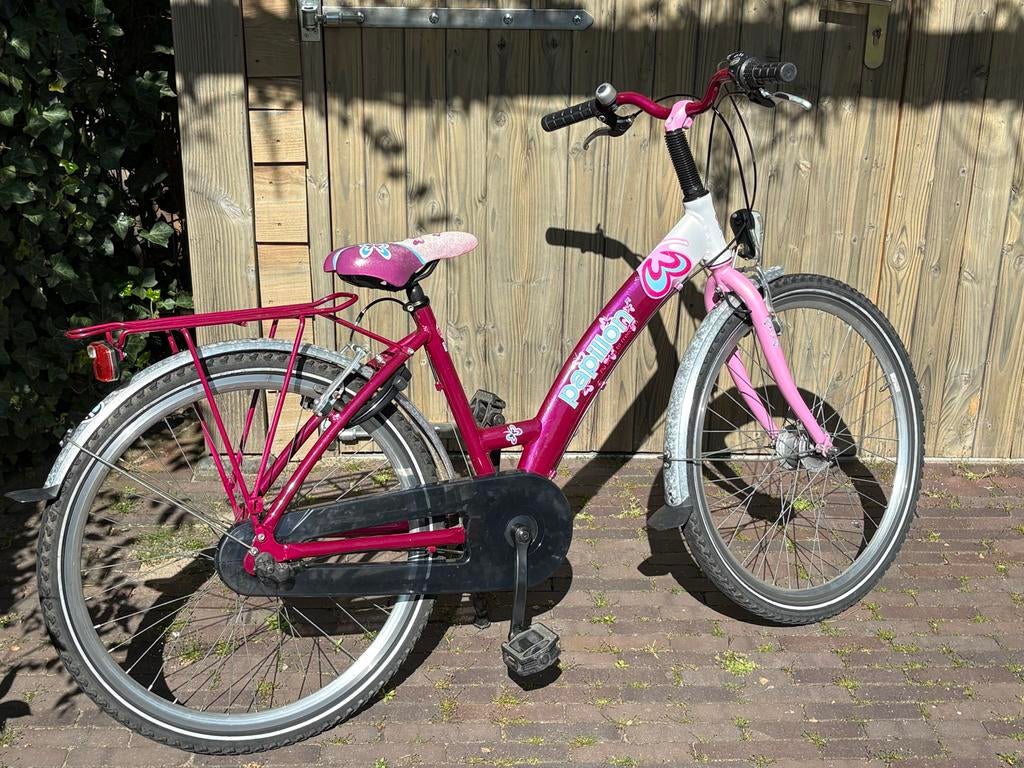 Meisjes fiets Papillon, 26 inch, Terugtraprem, Gebruikt, Versnellingen, Ophalen