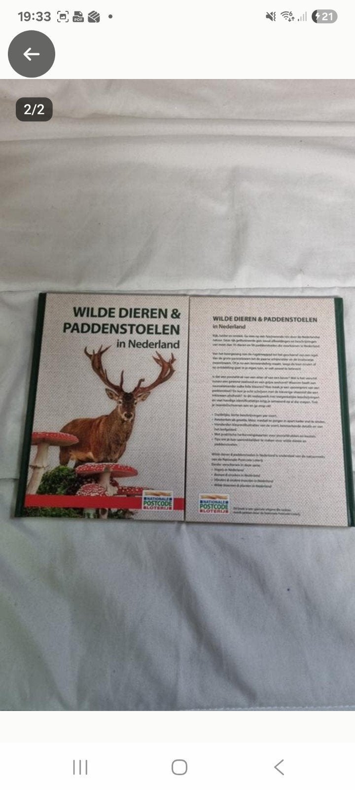 Nieuwe boeken Postcode Loterij: Wilde dieren & Paddenstoelen, Boeken, Ophalen of Verzenden, Nieuw, Natuur algemeen