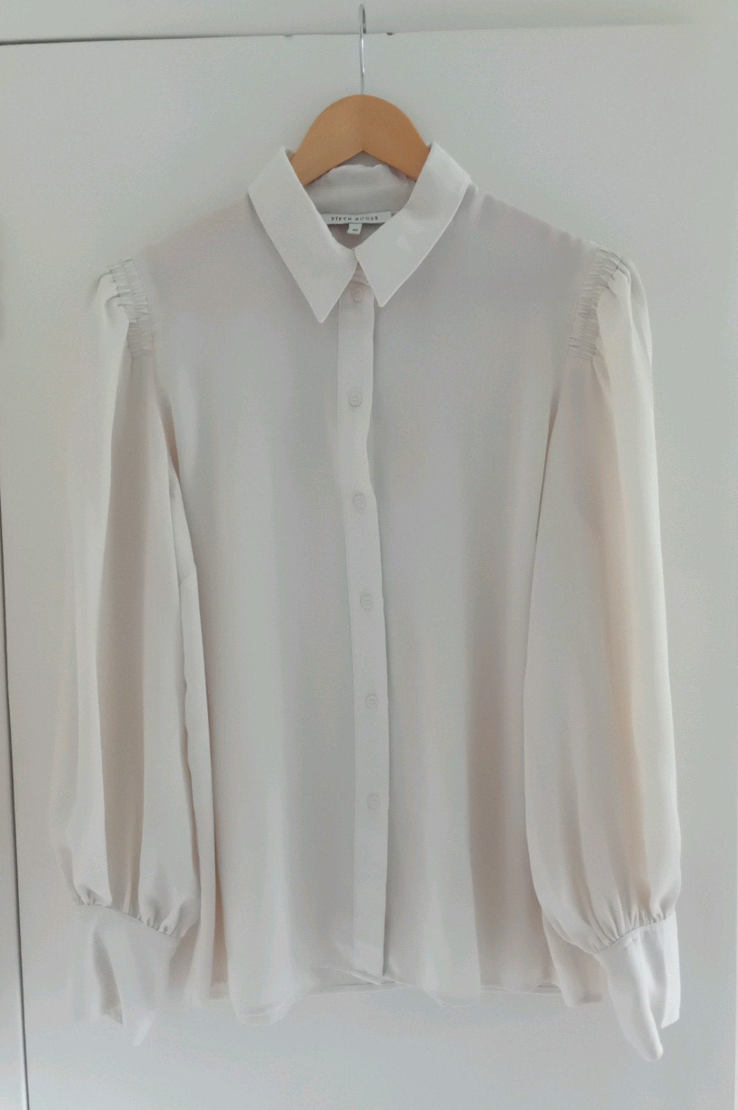 Fifth House blouse pofmouw crème beige 40, Maat 38/40 (M), Beige, Ophalen of Verzenden, Zo goed als nieuw