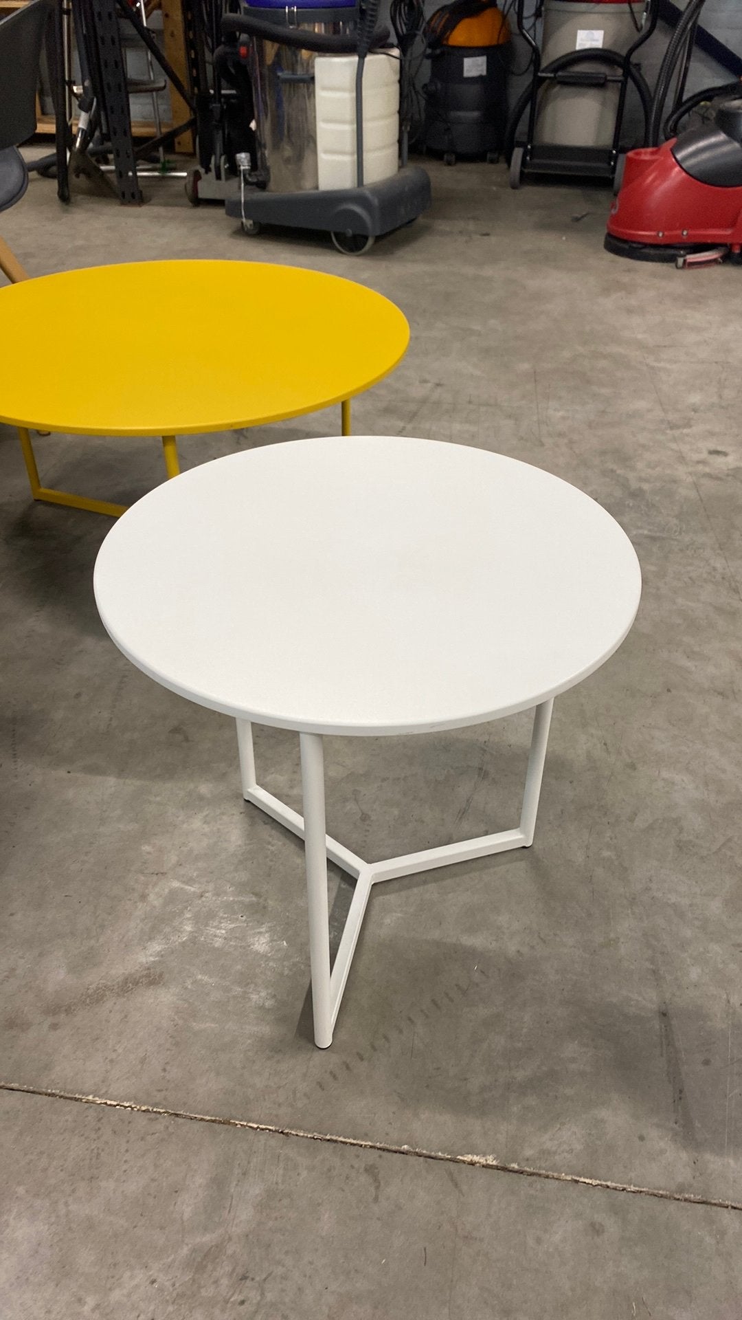 Salon tafel 50 cm dia meter en 48,5 cm hoog, Minder dan 55 cm, Rond, Zo goed als nieuw, Ophalen