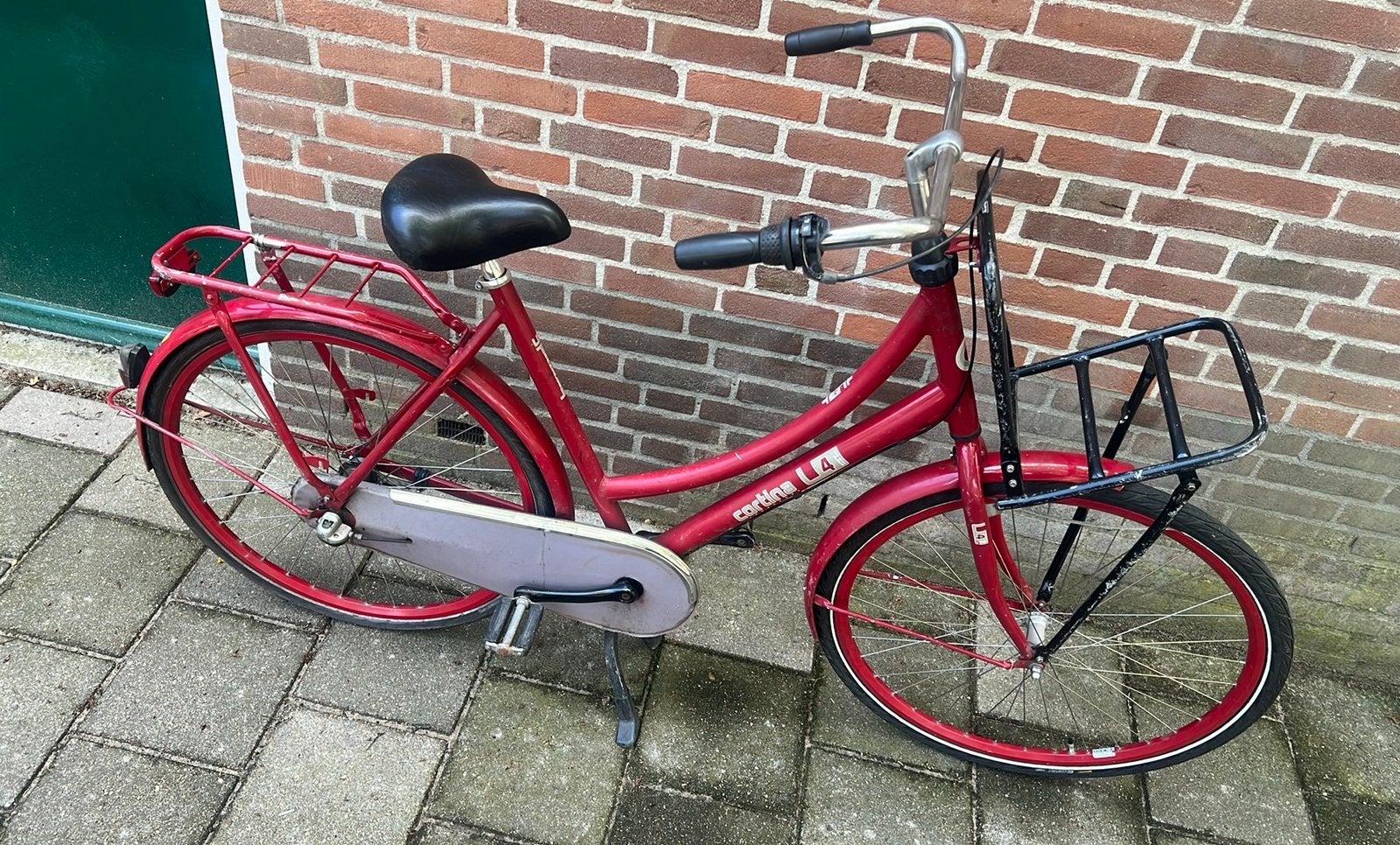 Container dames fiets opknappen, Ophalen, Gebruikt, Terugtraprem, Versnellingen