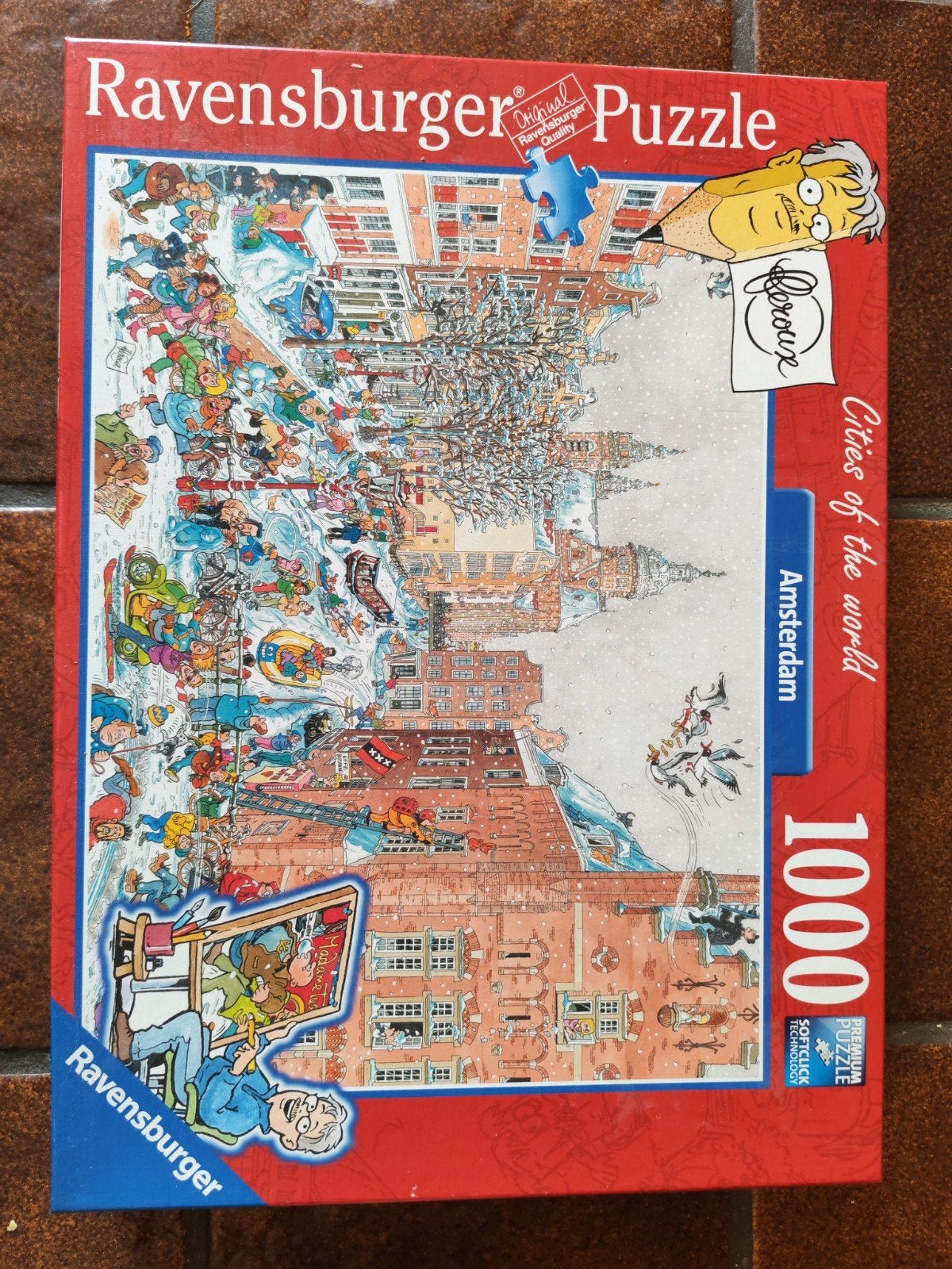 Ravensburger Legpuzzel Amsterdam 1000 stukjes, Ophalen of Verzenden, 500 t/m 1500 stukjes, Gebruikt, Legpuzzel