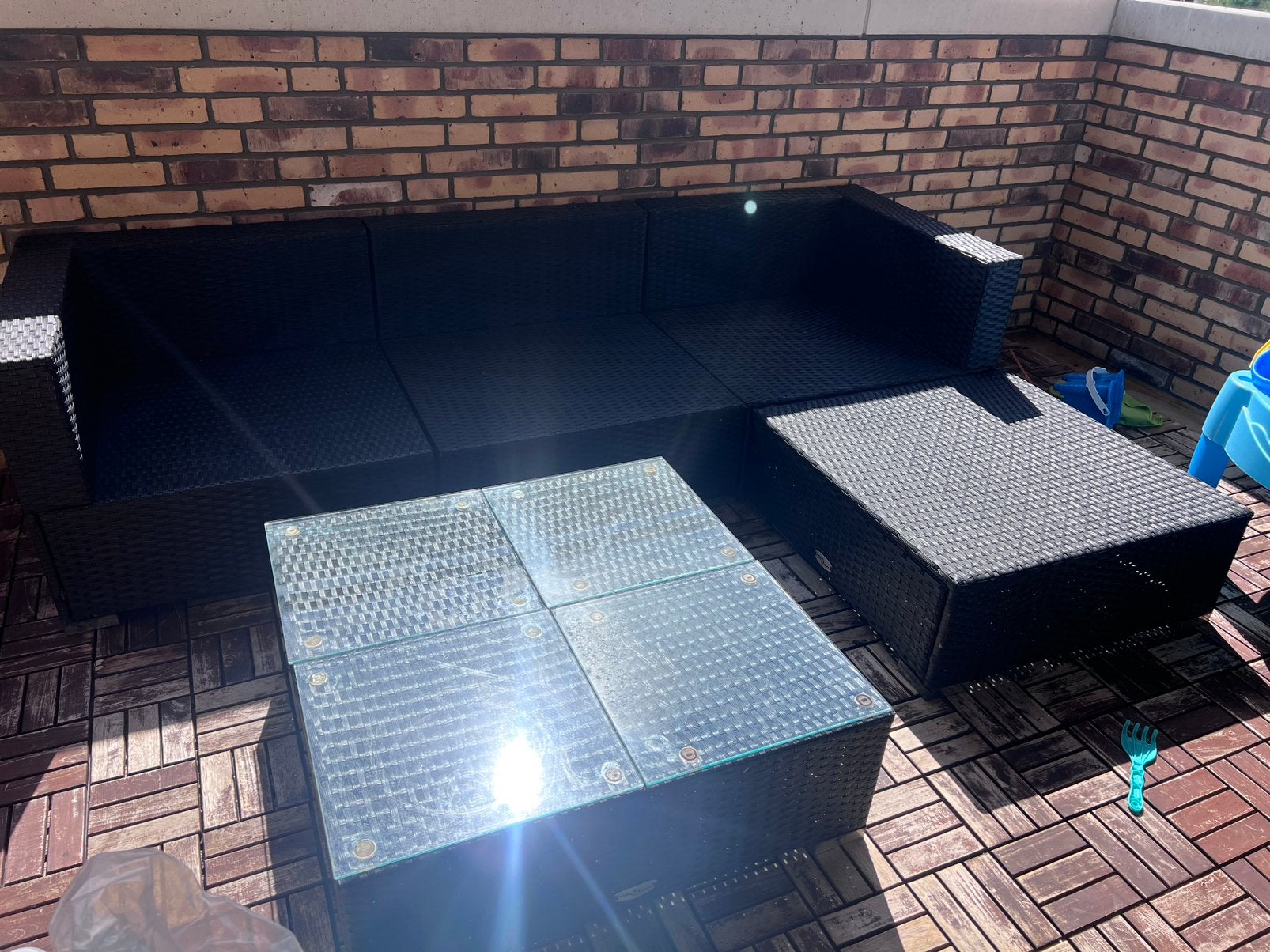 Loungeset  VidaXL, Ophalen, Zo goed als nieuw, Driepersoons, Minder dan 150 cm