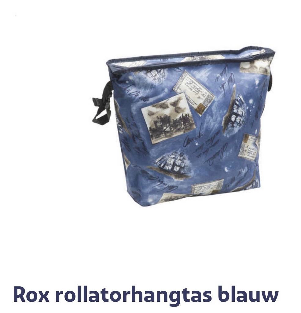 Rox rollatorhangtas blauw, Diversen, Rollators, Ophalen of Verzenden, Opvouwbaar, Nieuw