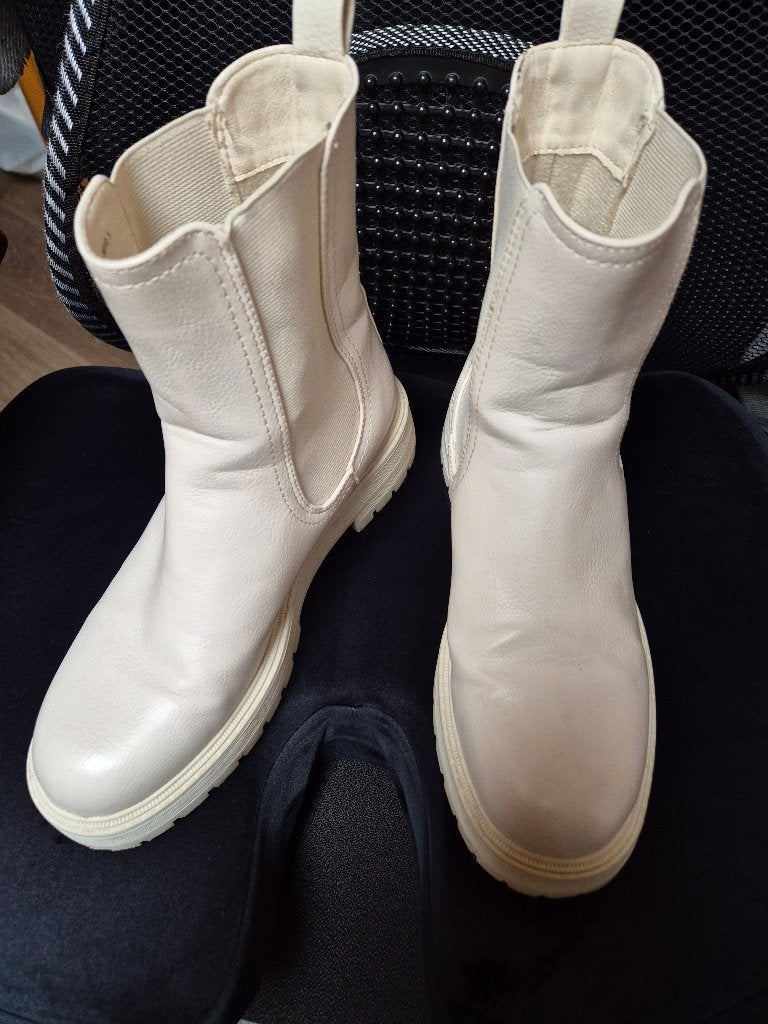 Chelsea boots mt37, Oxmox, Wit, Lage of Enkellaarzen, Ophalen of Verzenden