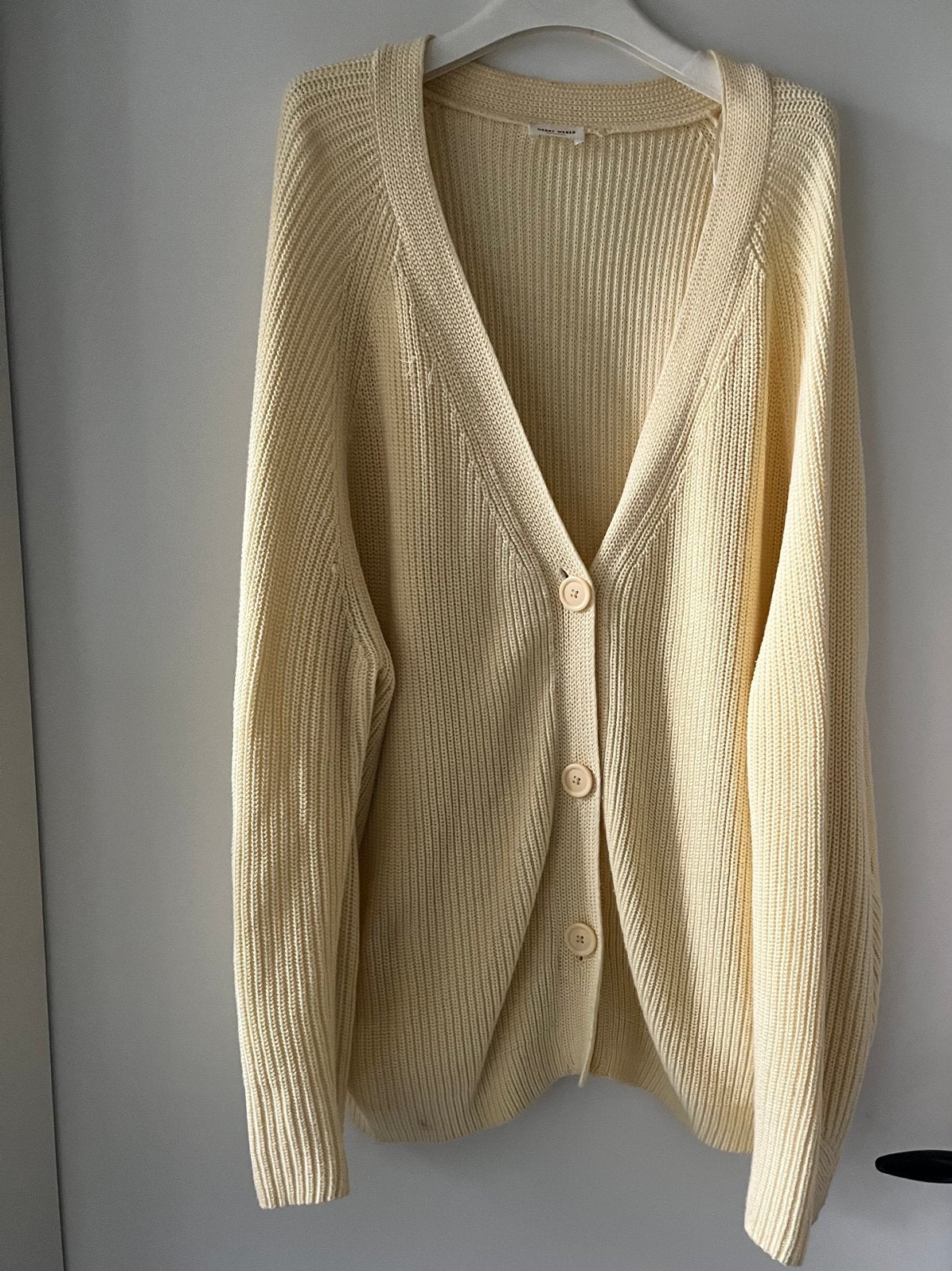 Gerry Weber, zacht geel vest. Maat 46, Kleding | Dames, Ophalen of Verzenden, Zo goed als nieuw, Maat 46/48 (XL) of groter
