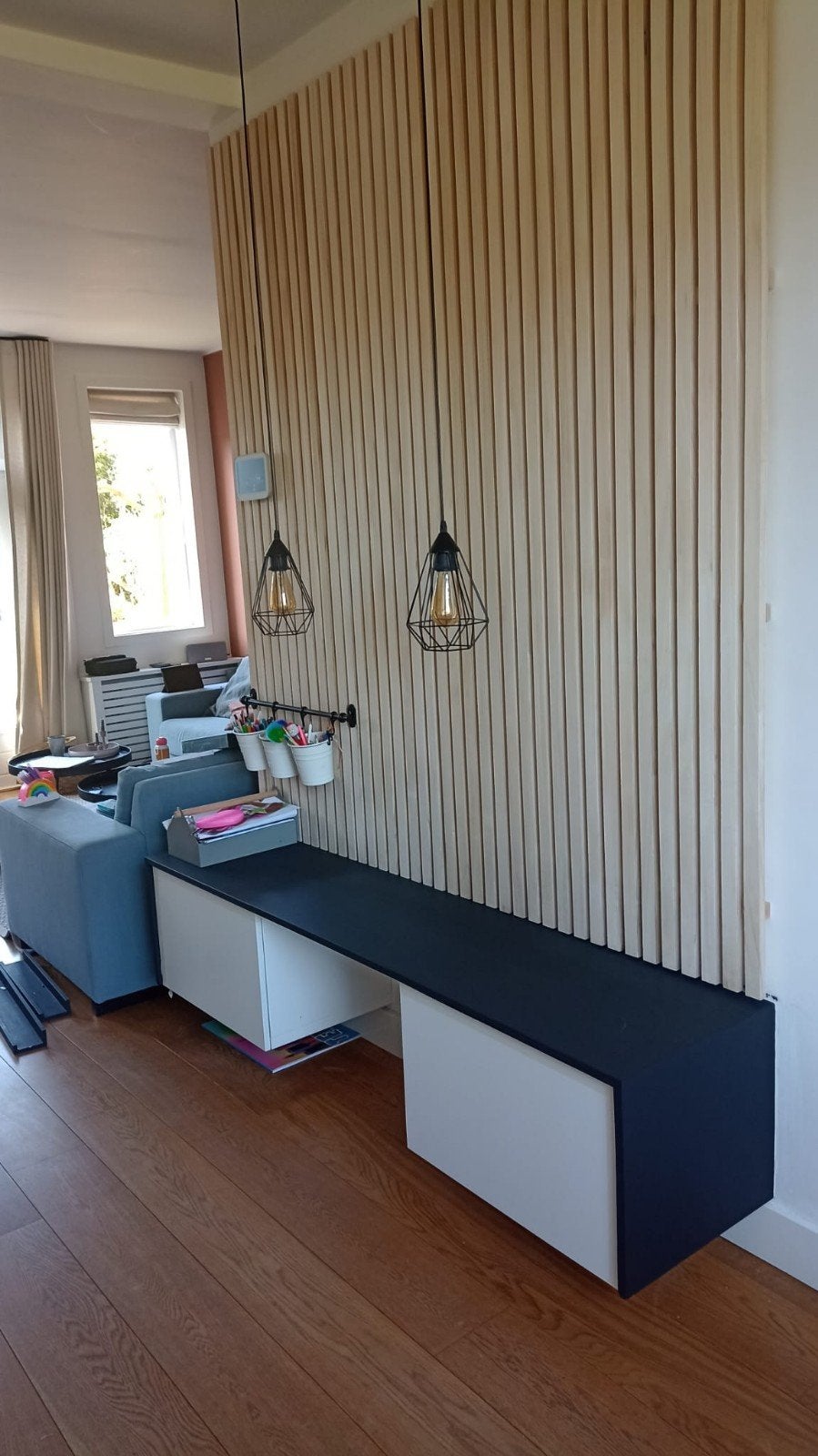 houten wandpanelen latjes (jysk) 2x