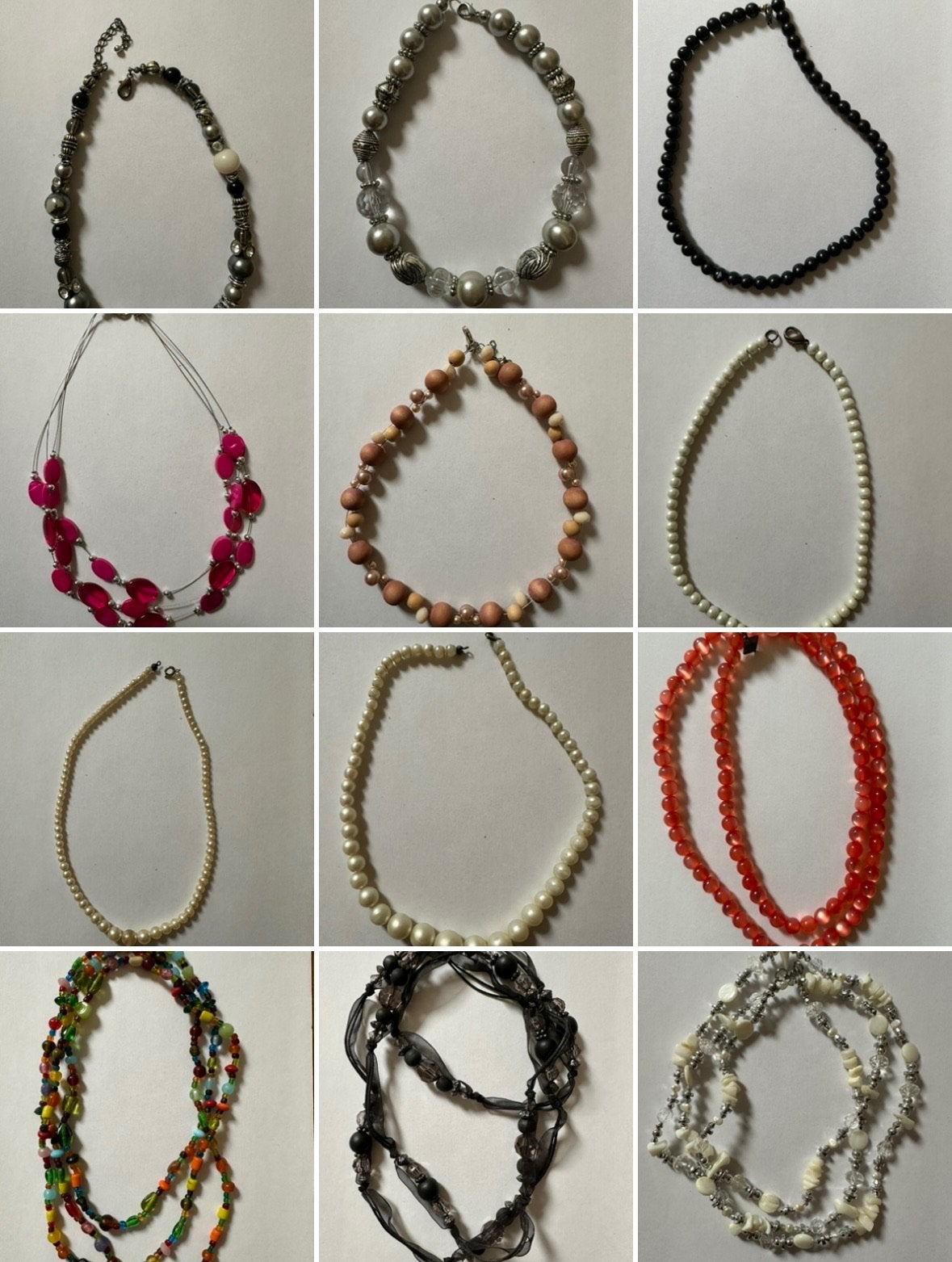 Kettingen, lange en korte ketting, Ophalen of Verzenden, Zo goed als nieuw, Overige kleuren, Overige materialen