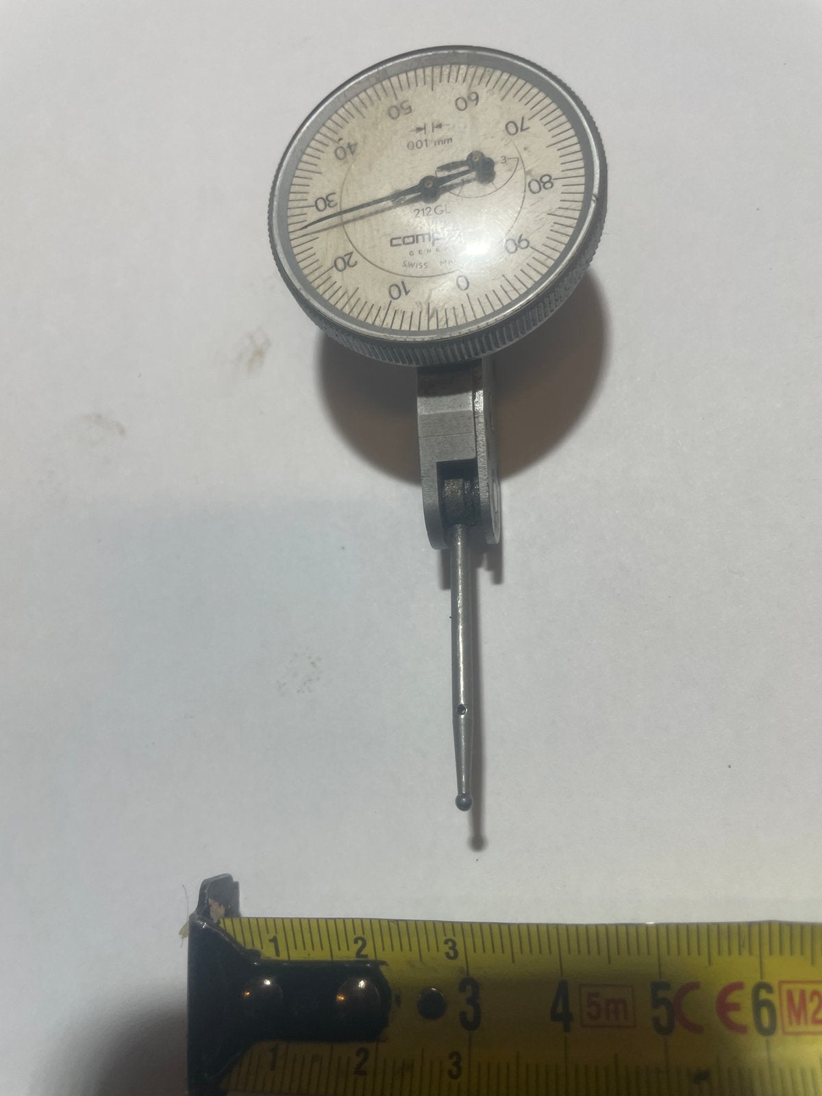 Compac Genève 212GL precisie meetklok (zwentaster), Ophalen, Gebruikt