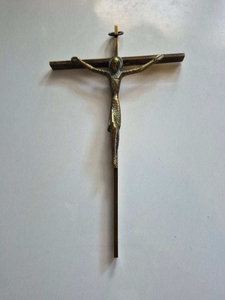 Kruis koperkleurig, Ophalen of Verzenden, Zo goed als nieuw, Overige typen, Christendom | Katholiek