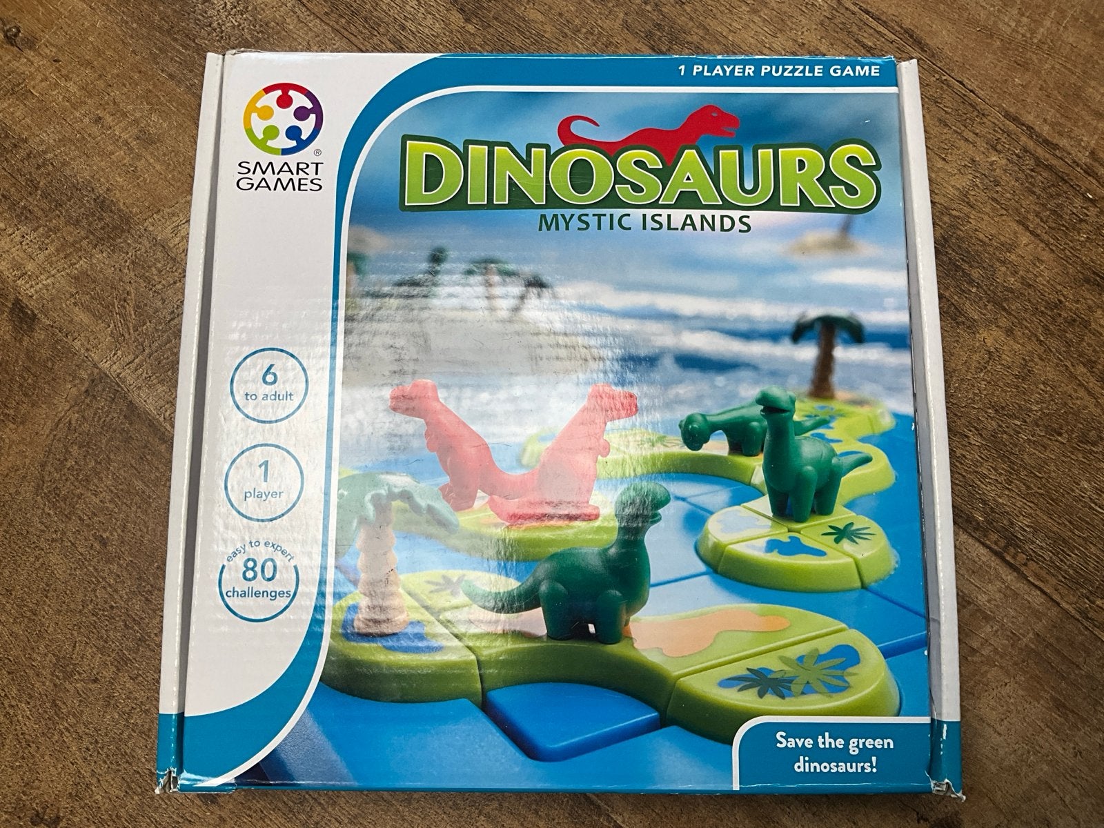 Smart Games Dinosaurs Mystic Islands Puzzelspel, Een of twee spelers, Ophalen of Verzenden, Zo goed als nieuw