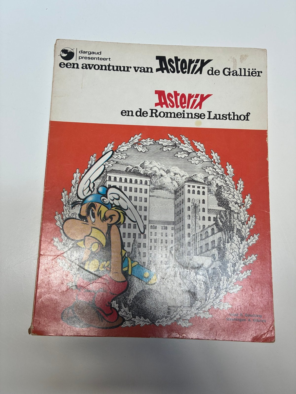 Asterix en de Romeinse Lusthof - Dargaud 1971, Eén stripboek, Ophalen of Verzenden, Gelezen