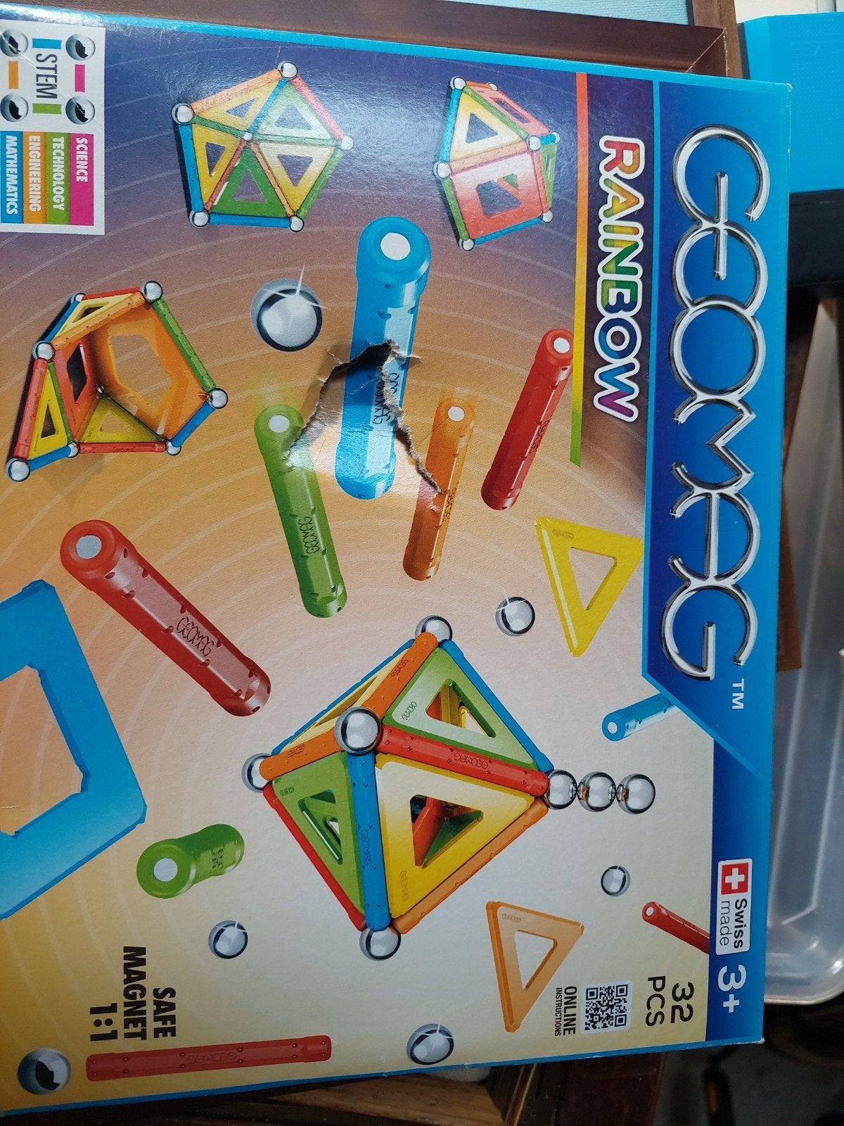 Geomag Rainbow Magnetisch Bouwspeelgoed - 32 Delen, Ophalen of Verzenden, Zo goed als nieuw, Overige merken