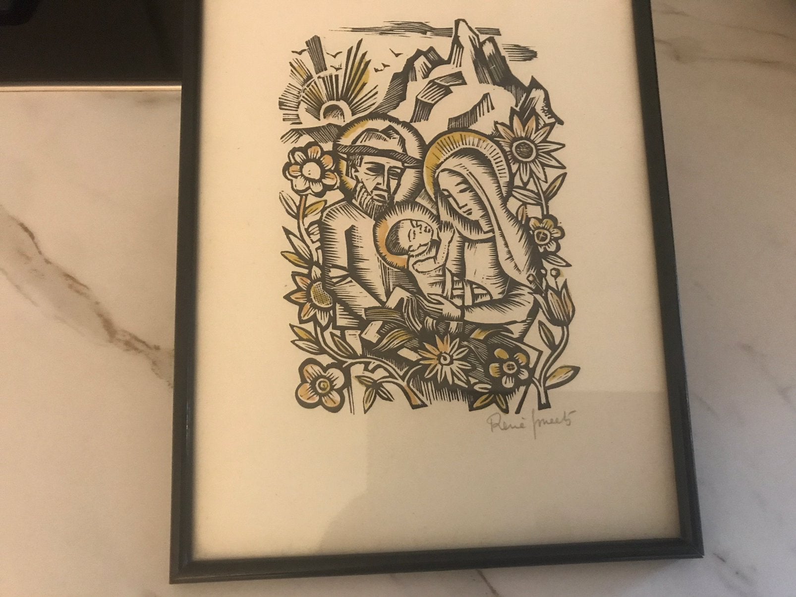 Schilderijtje van Rene Smeets, Antiek en Kunst, Ophalen of Verzenden, Schilderij