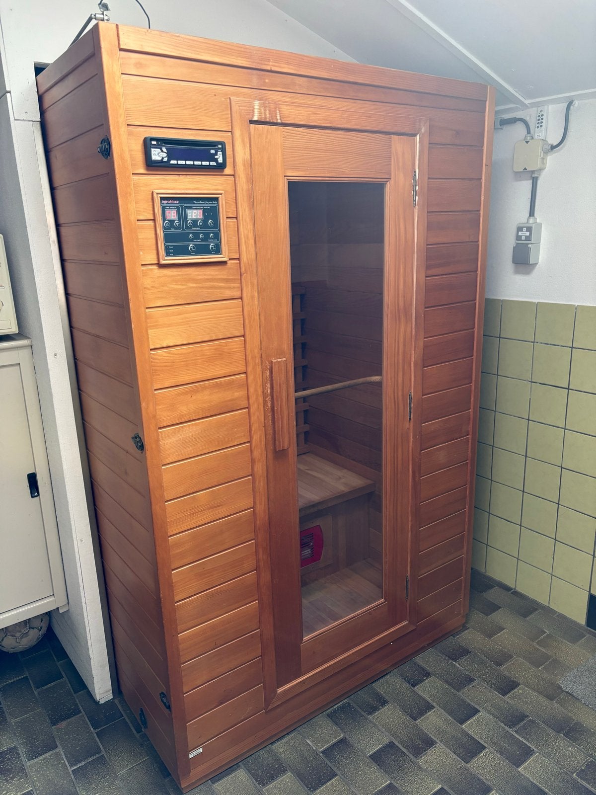 Inframaxx Infrarood sauna (2 personen), Ophalen, Gebruikt, Infrarood, Complete sauna