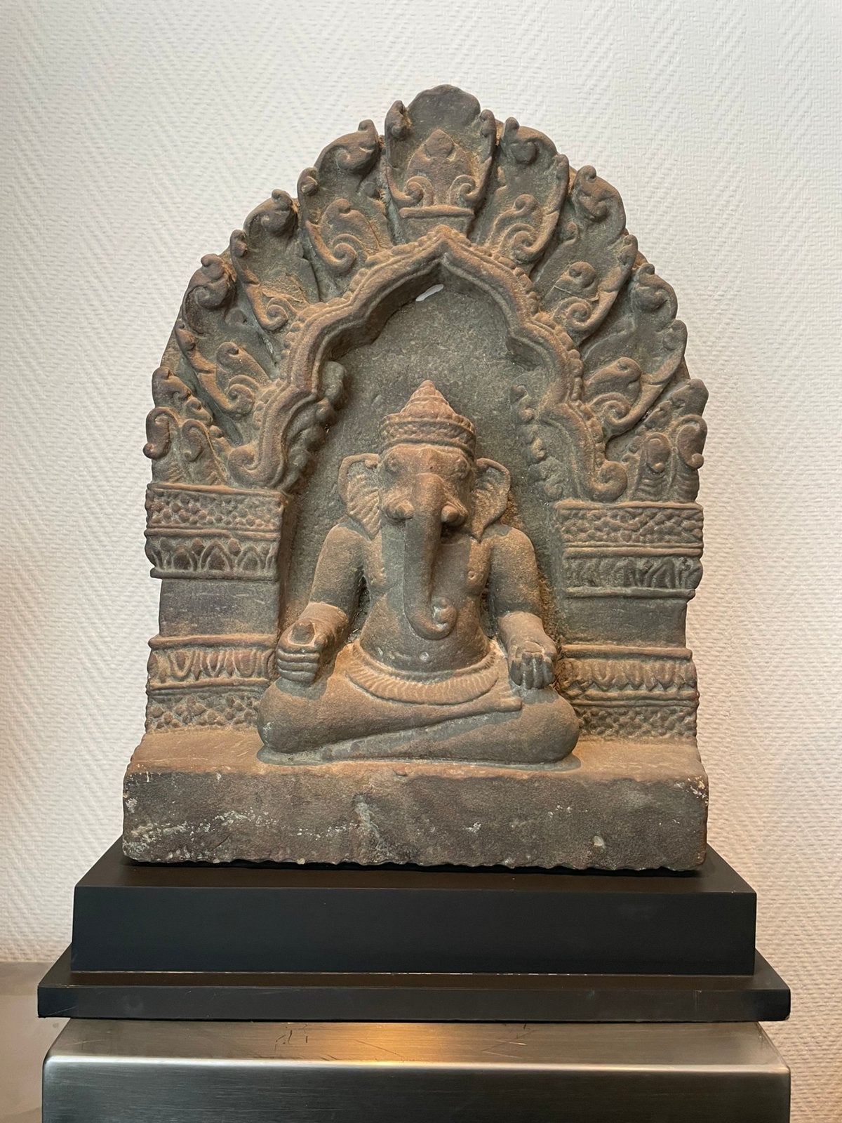 Khmer ganesha Cambodja, Ophalen, 50 - 100 cm, Handgemaakt, Steen of Keramiek