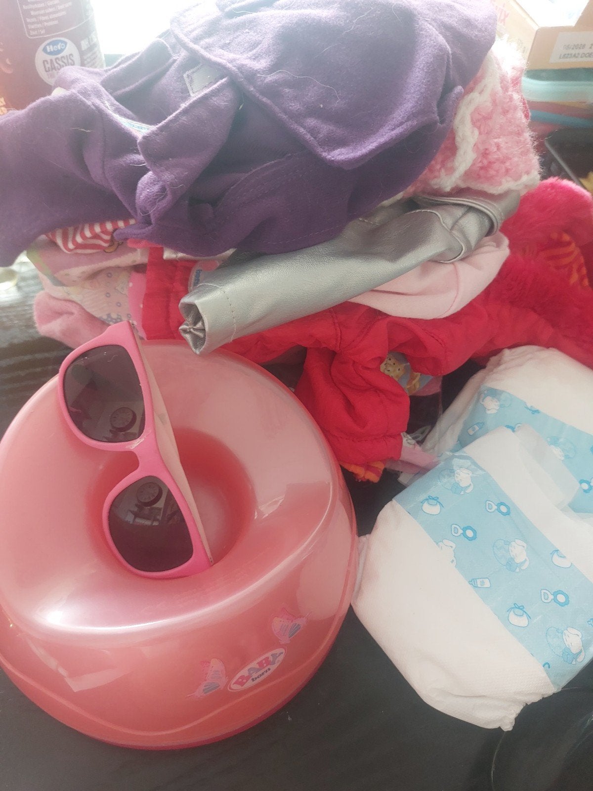 Baby Born kleding, accessoires en potje - €1,- per stuk, Kinderen en Baby's, Ophalen, Gebruikt, Baby Born, Meisje