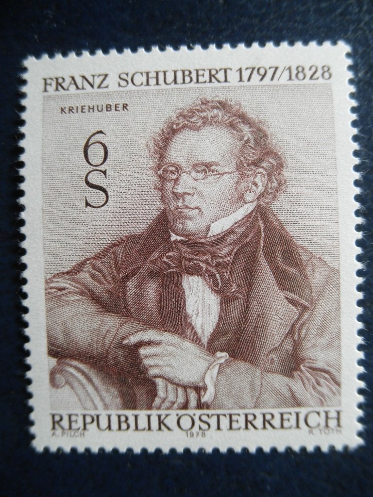 Postzegels Oostenrijk 1978 Schubert muziek - cw. 1,60 postfr, Ophalen of Verzenden, Postfris