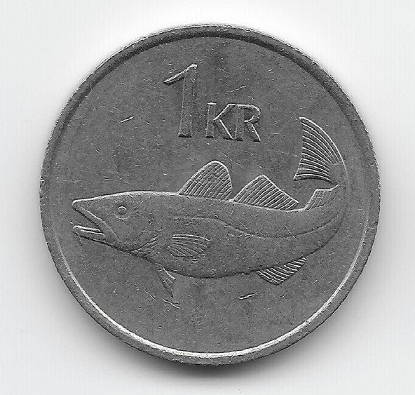 IJsland 1 króna 1981 KM# 27, Verzenden, Overige landen, Losse munt