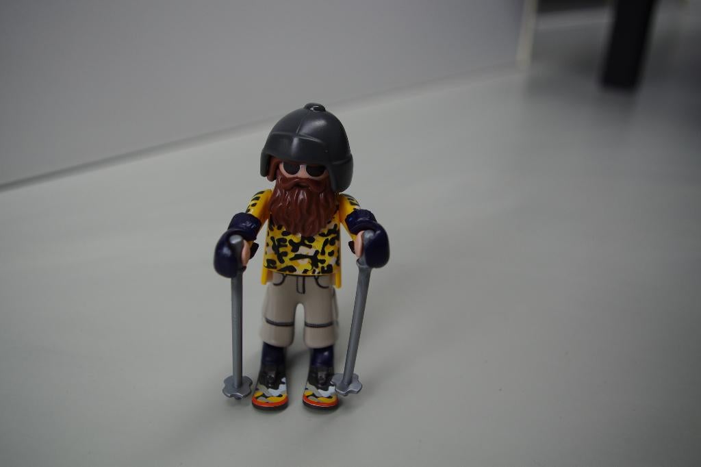 Playmobil skiër op snowblades (9284), Ophalen of Verzenden, Zo goed als nieuw, Complete set