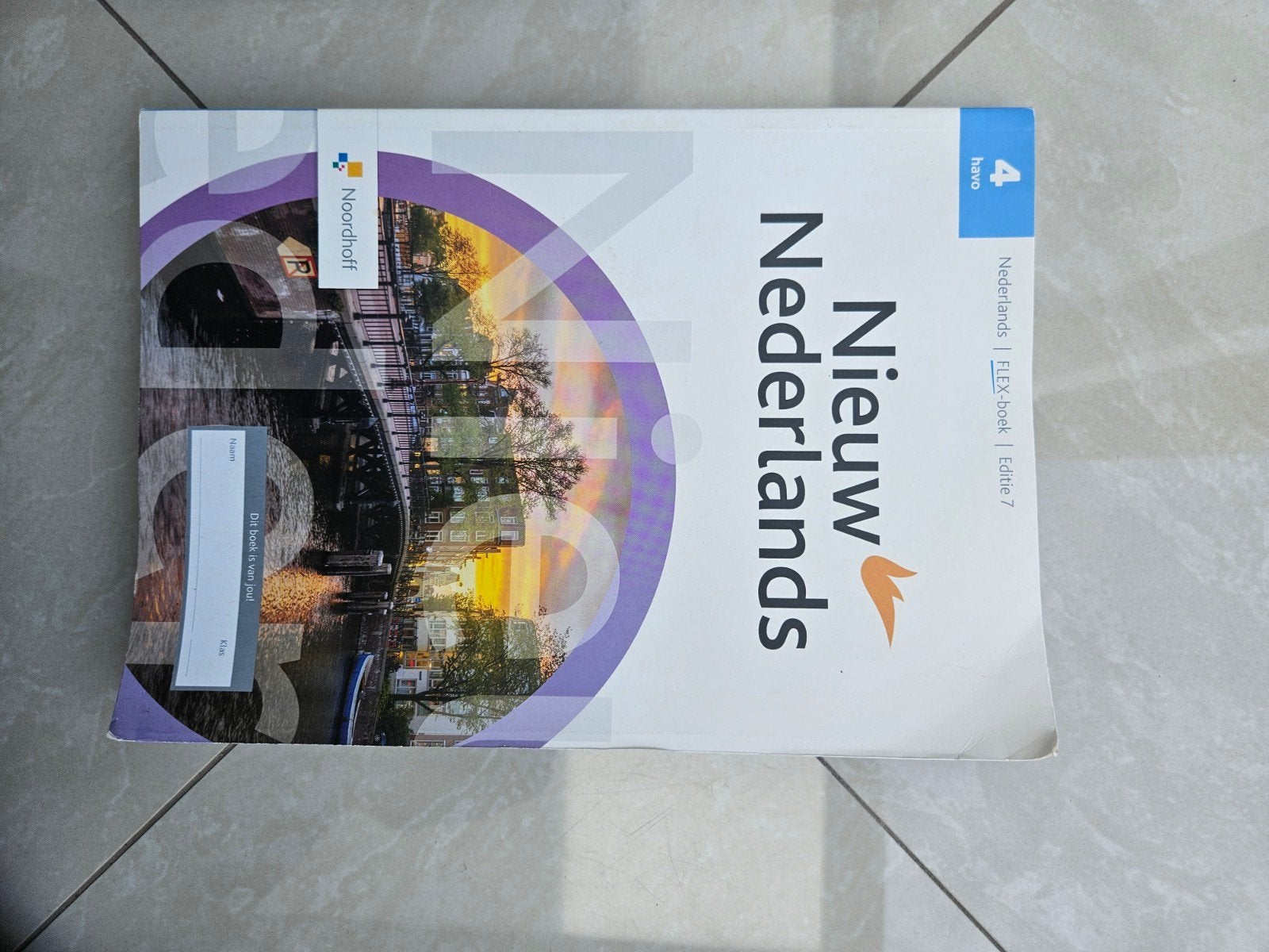 Nieuw Nederlands 4 havo FLEX-boek Editie 7 Zo goed als nieu, Boeken, Noordhoff, HAVO, Ophalen of Verzenden, Zo goed als nieuw