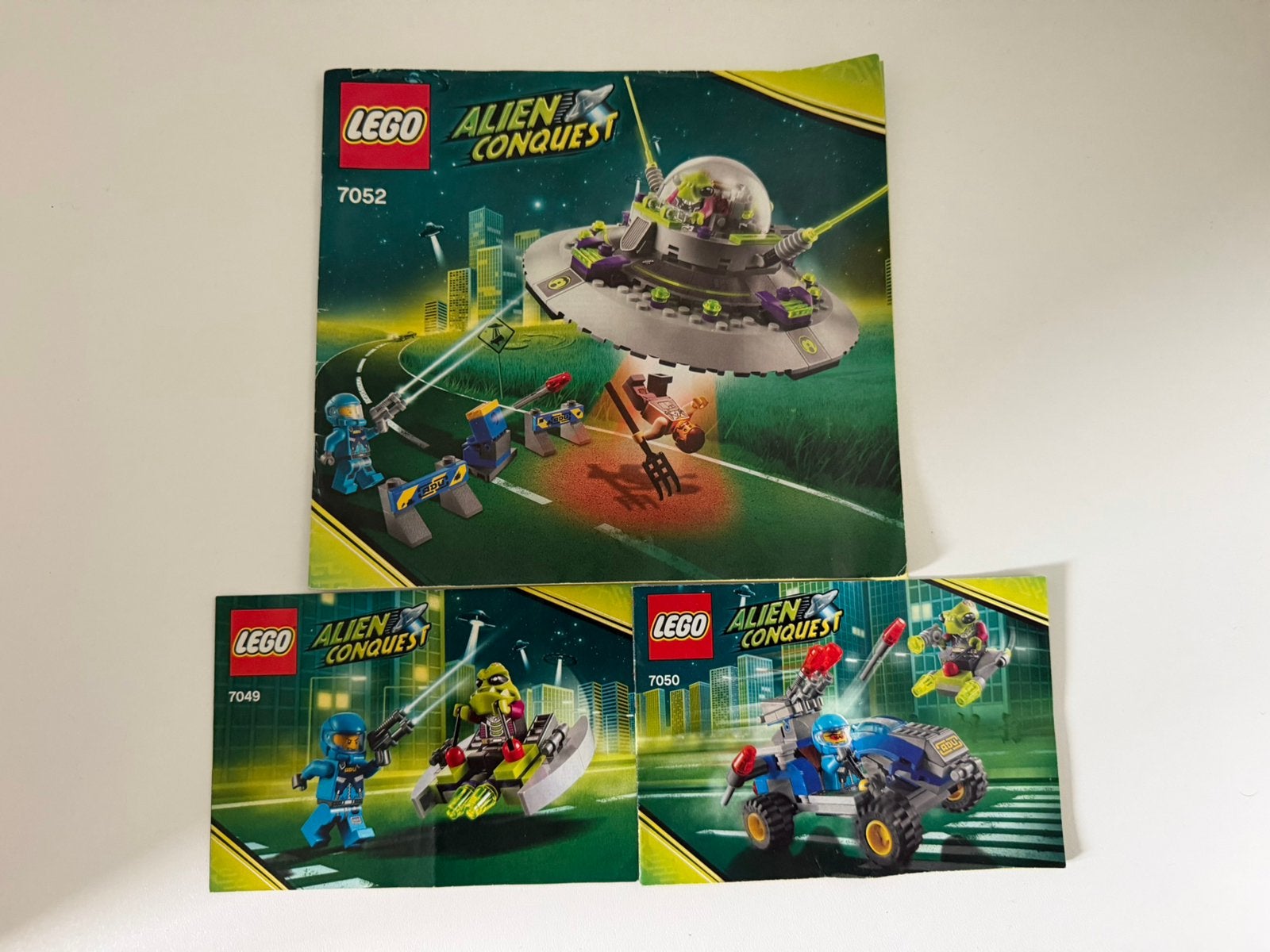 Lego Alien conquest - 3 sets + zeldzame battle pack, Overige thema's, Lego, Ophalen of Verzenden, Zo goed als nieuw