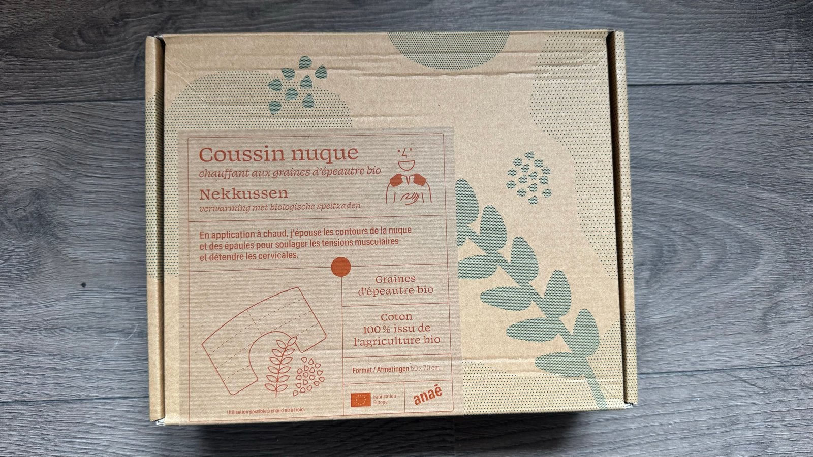 Nek kussen met biologische spelt, Ophalen of Verzenden, Nieuw, Beige, Textiel