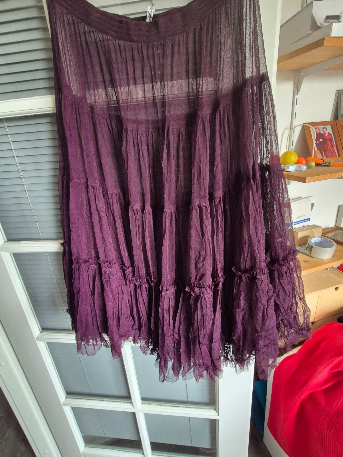 Cora Kemperman Petticoat Rodekool Kleur Maat L, Paars, Maat 42/44 (L), Ophalen of Verzenden, Onder de knie