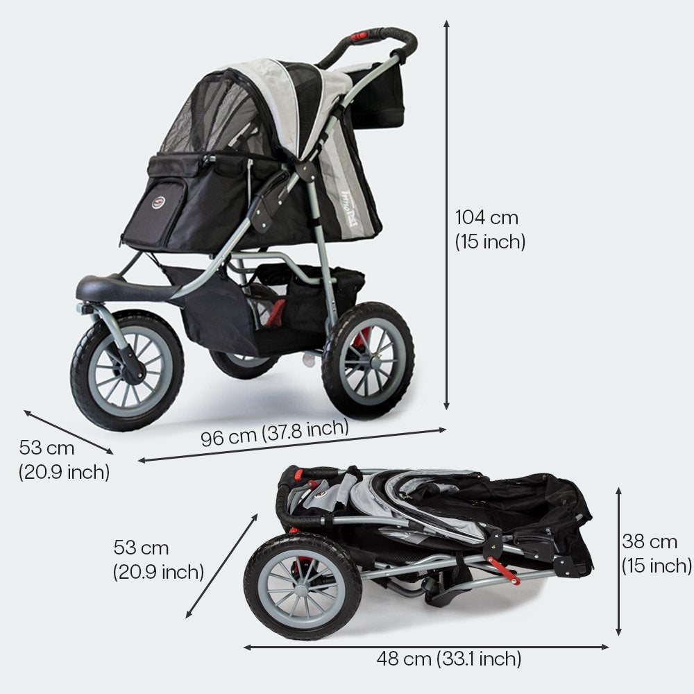 Nieuwe Innopet Comfort Efa in de kleur zwart/zilver, Innopet, Ophalen, Nieuw, Hondenbuggy