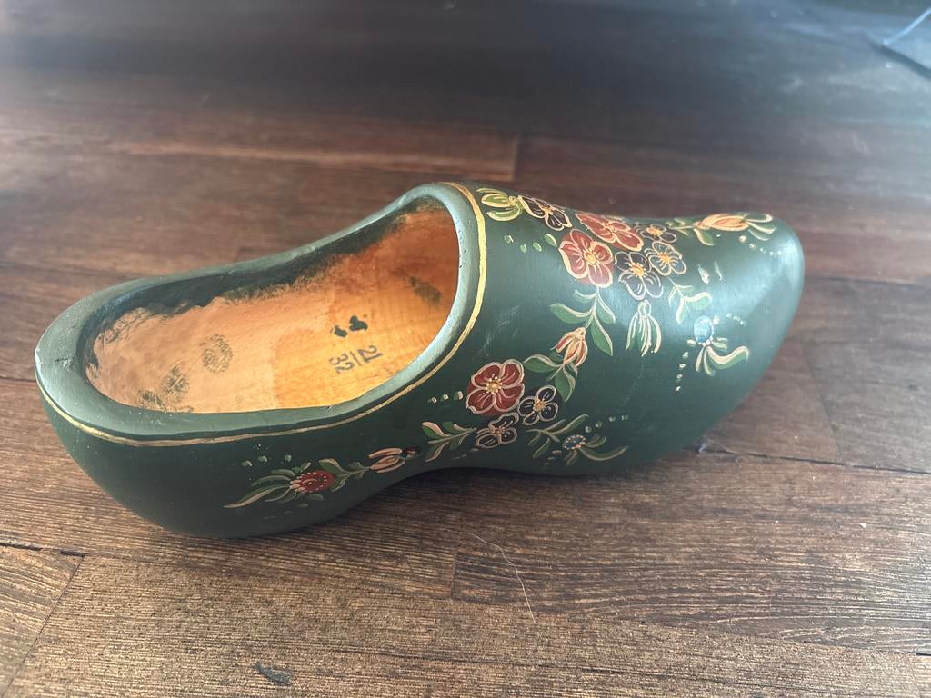 Hindelooper klomp, maat 32, Antiek en Kunst, Antiek | Kleding en Accessoires, Ophalen of Verzenden, Kinderen