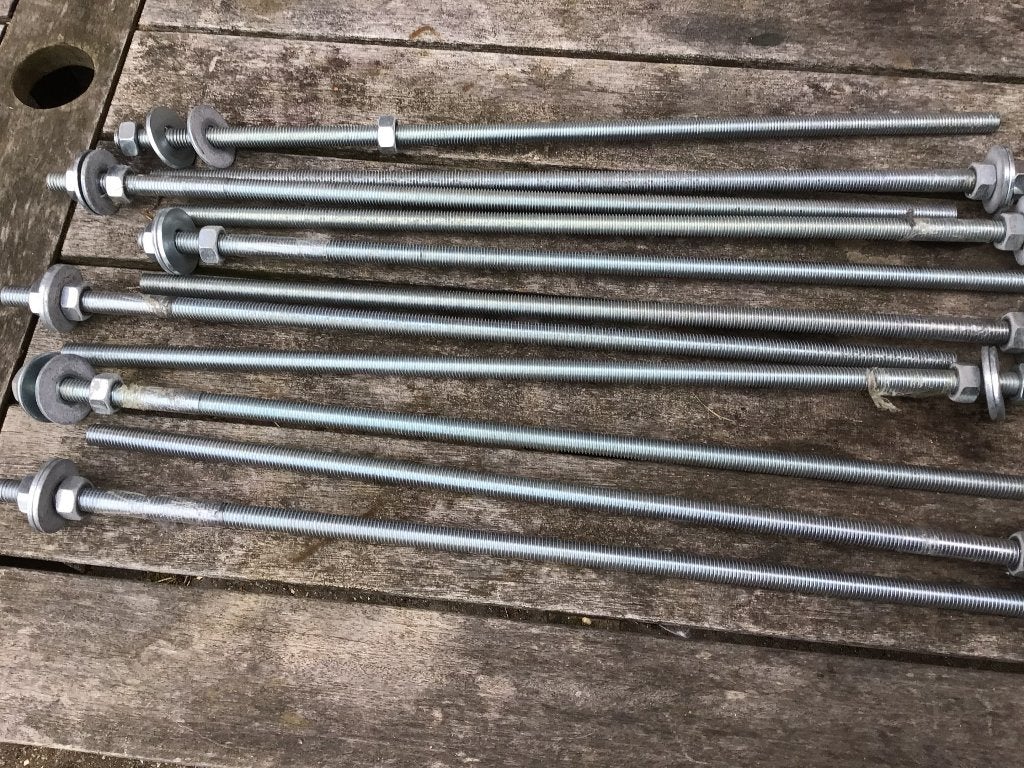 Draadeinden  M12, Ophalen of Verzenden, Zo goed als nieuw, 50 tot 100 mm, Overige typen
