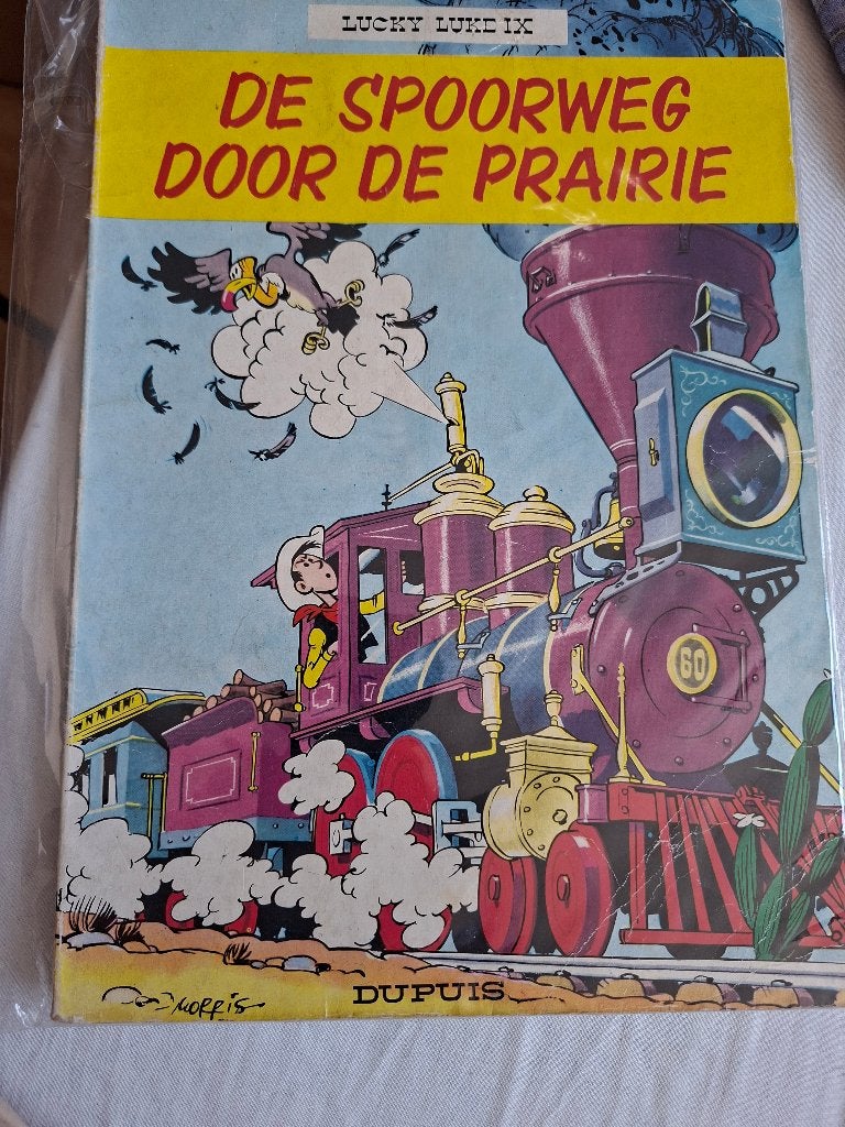 Lucky Luke IX, de spoorweg door de prairie, Eén stripboek, Ophalen of Verzenden, Gelezen
