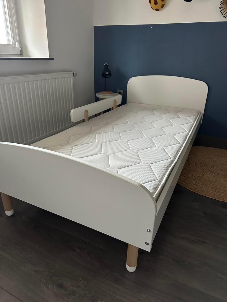 FLEXA Dots eenpersoonsbed | compleet 2x beschikbaar, Ophalen, 90 cm, Eenpersoons, Wit