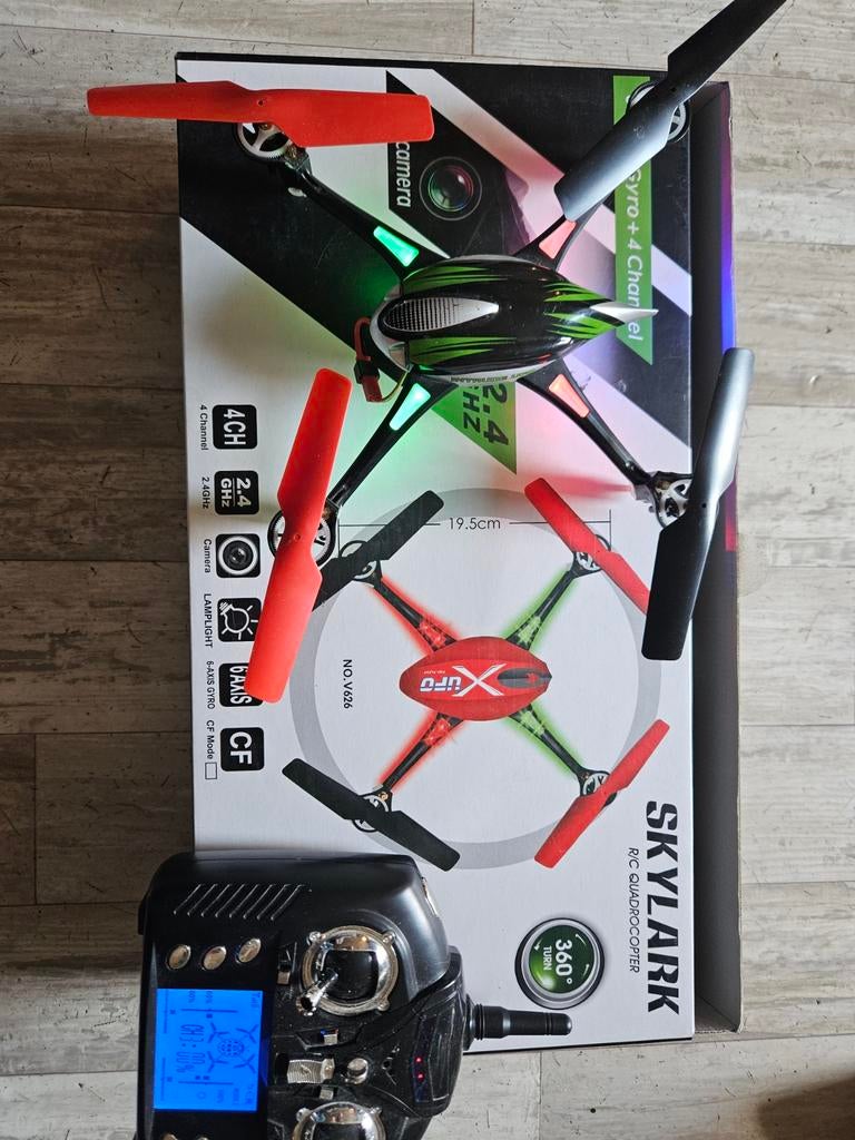 Skylark drone met camera, Hobby en Vrije tijd, Modelbouw | Radiografisch | Helikopters en Quadcopters, Ophalen of Verzenden, Zo goed als nieuw