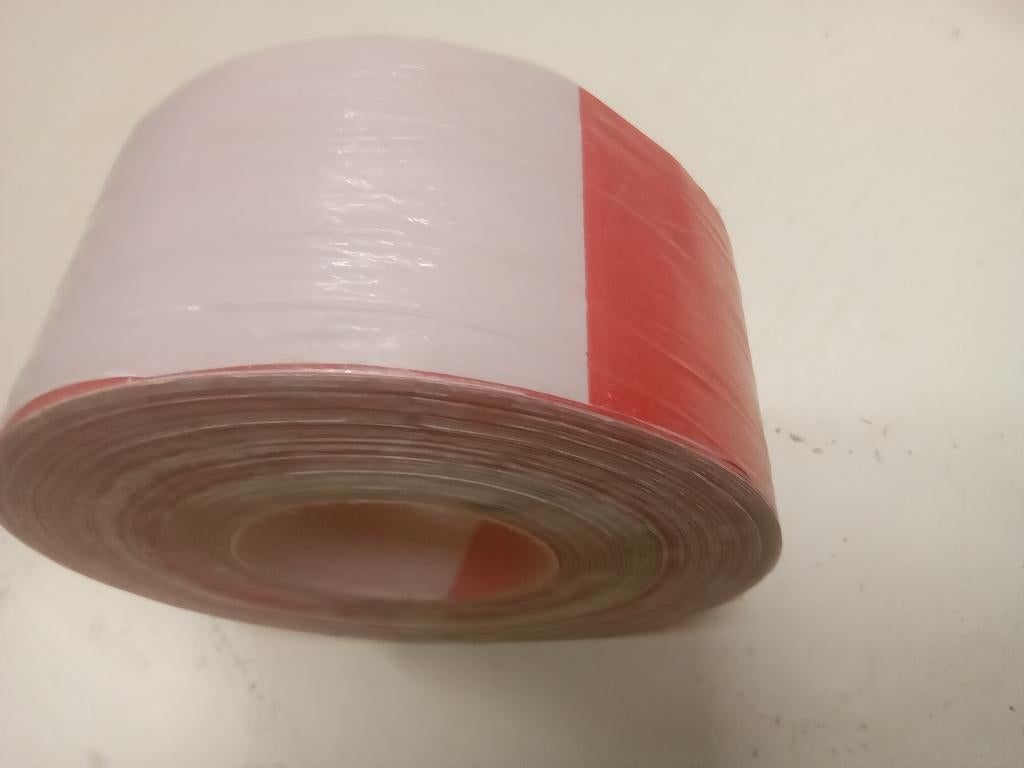 Afzetlint, rood/wit, kunststof, sterk., Doe-het-zelf en Verbouw, Ophalen of Verzenden, Nieuw, 15 m² of meer, Overige typen