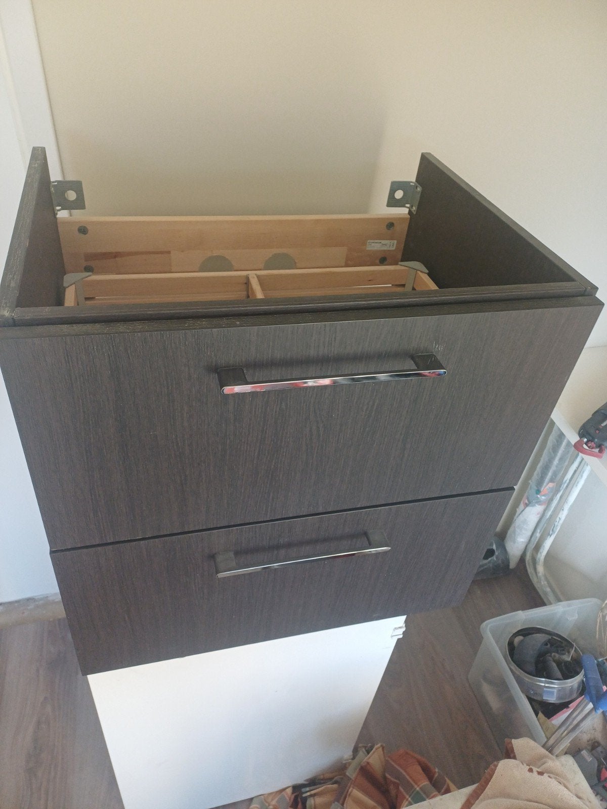 IKEA GODMORGON Wastafelkast met 2 lades - Donkerbruin, Ophalen of Verzenden