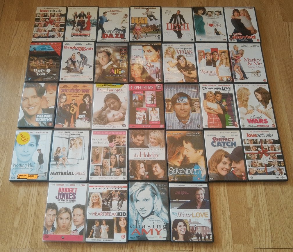 PARTIJ COLLECTIE 32x ROMANTIC ROMANTISCHE COMEDY KOMEDIE, Alle leeftijden, Ophalen of Verzenden, Zo goed als nieuw, Romantische komedie