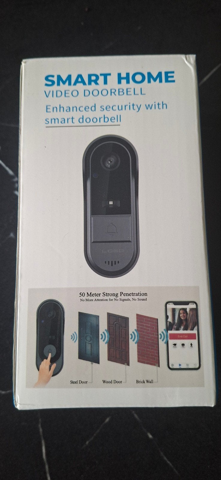 Smart Home Video Deurbel - Draadloos met Camera, Huis en Inrichting, Ophalen of Verzenden, Ingebouwde camera, Nieuw, Draadloos