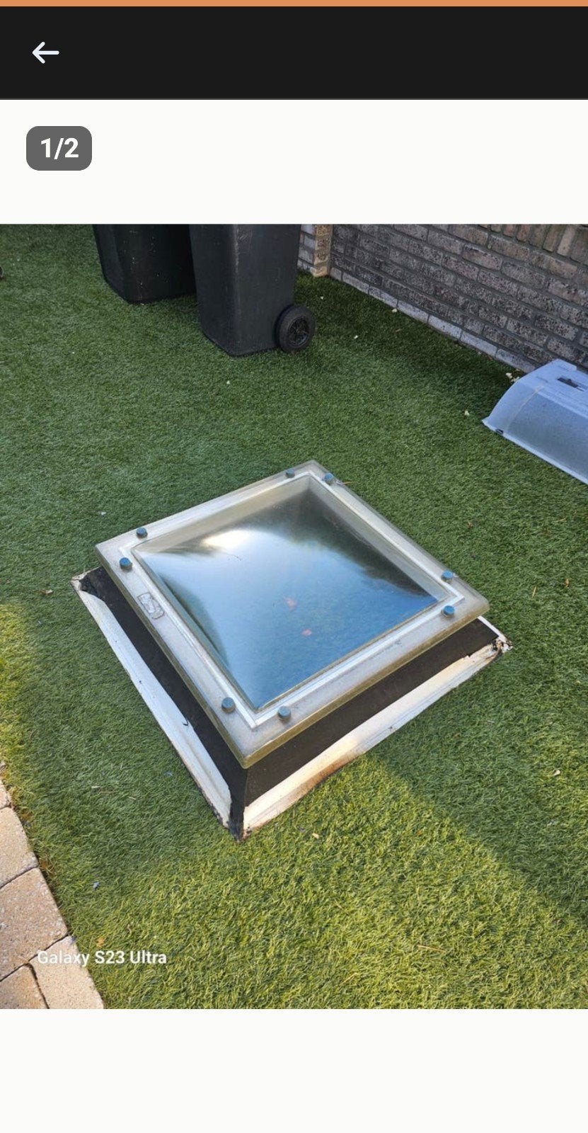 Koepel met opstand, Doe-het-zelf en Verbouw, Glas en Ramen, Ophalen, Minder dan 80 cm