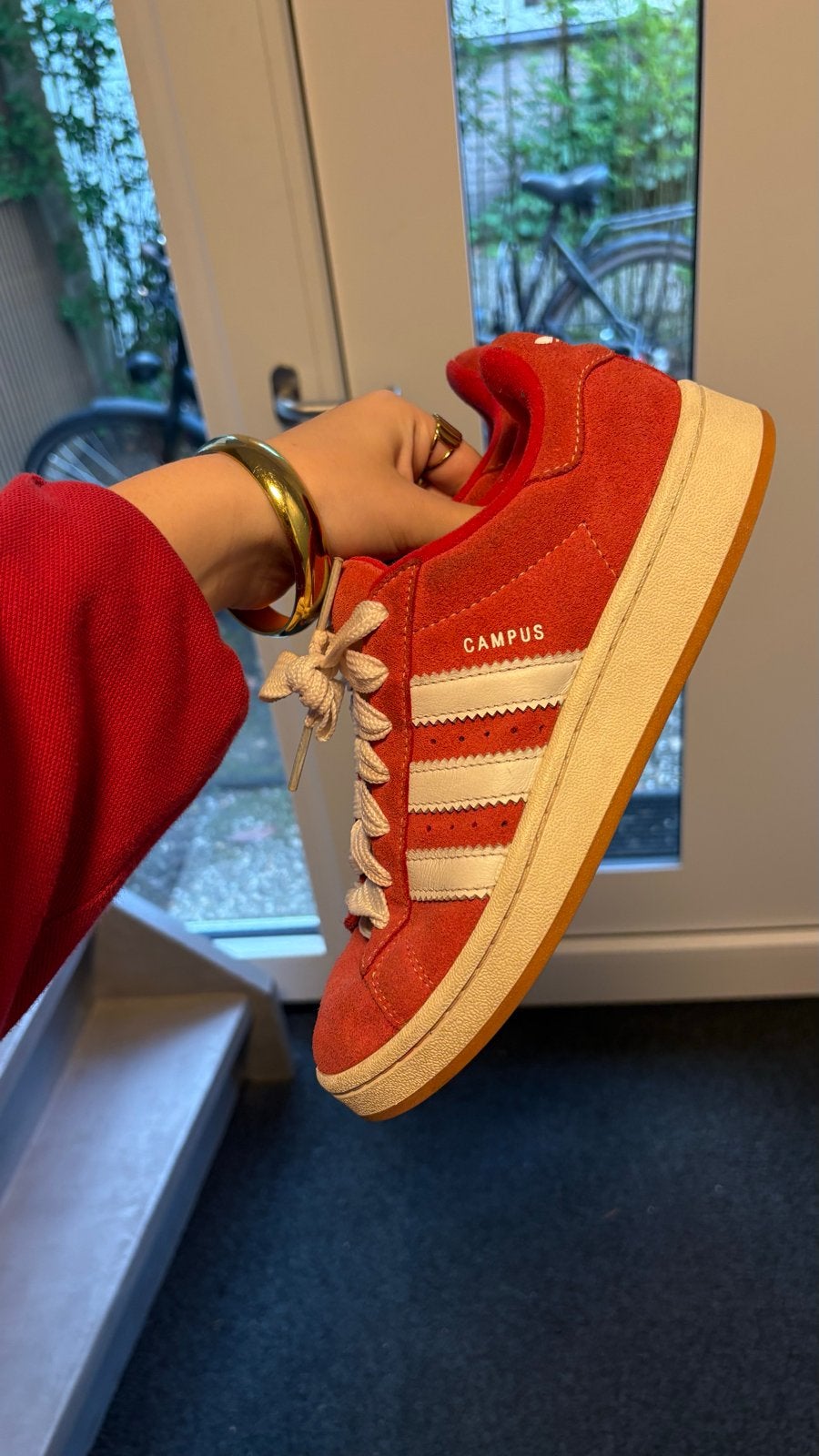 Adidas Campus Rood - Maat 39, Kleding | Dames, Ophalen of Verzenden, Gedragen, Rood, Sneakers of Gympen