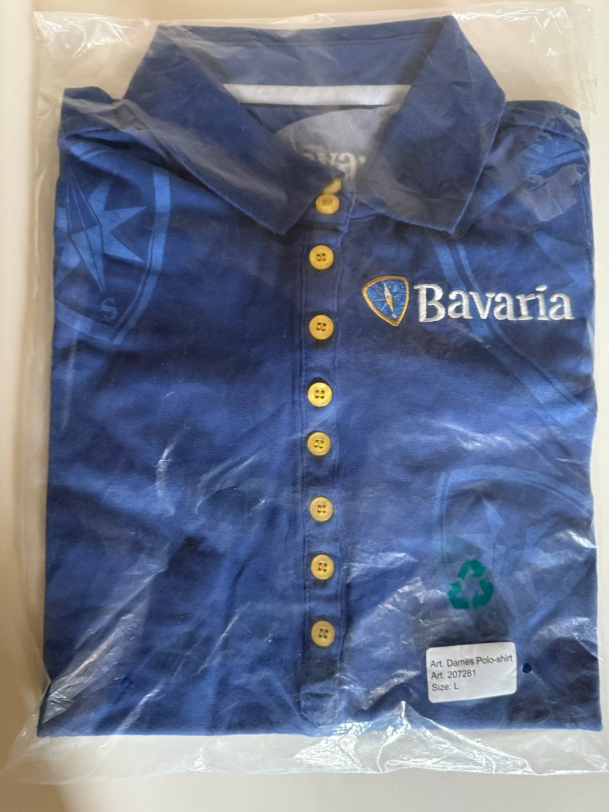 Bavaria dames polo shirt - Maat L, Blauw, Maat 42/44 (L), Nieuw, Ophalen of Verzenden