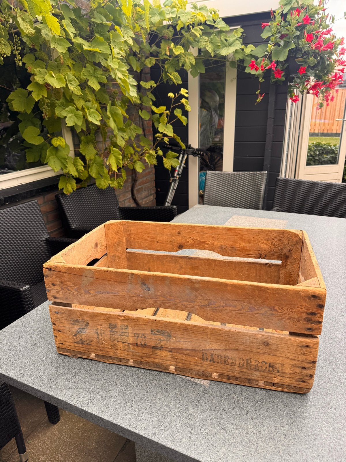 Brocante fruitkist uit 1973 - Zuid Holland Zuid Barendrecht, Antiek en Kunst, Ophalen