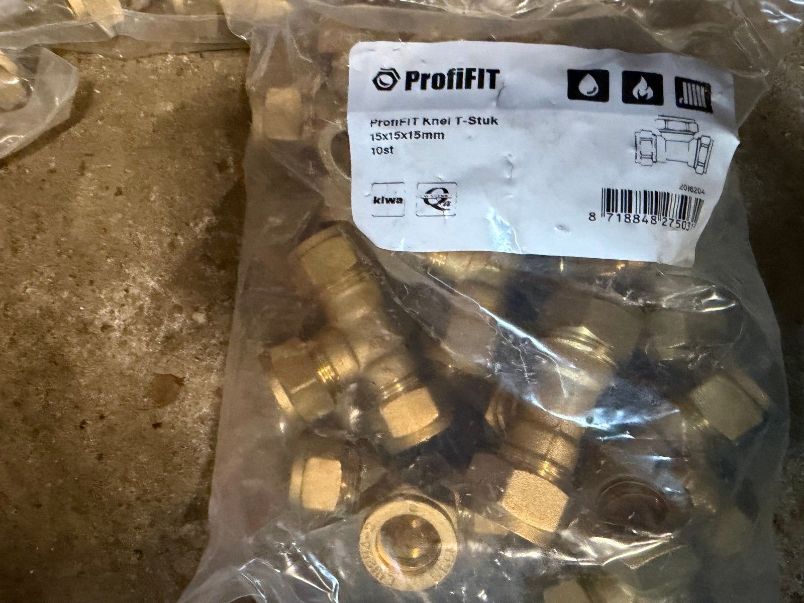 ProfiFIT knelkoppelingen 15mm - T-stukken, knieën, recht