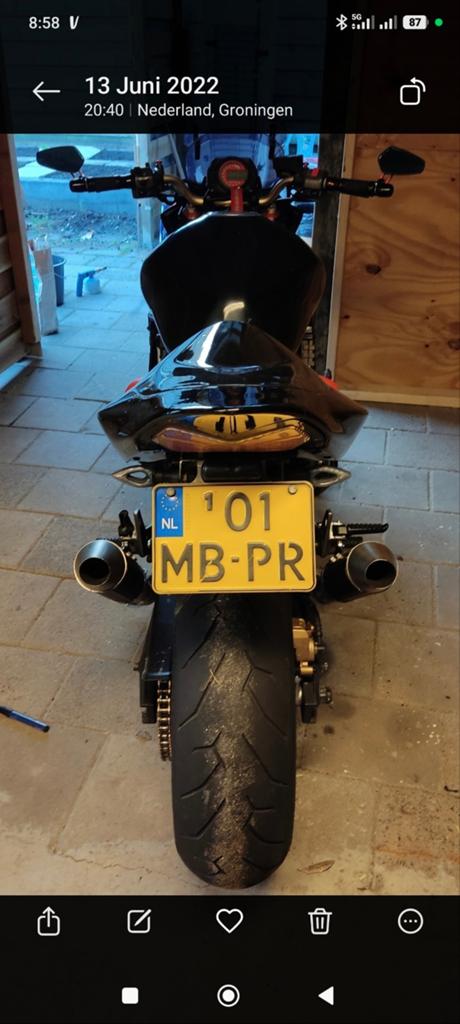 Akrapovic dempers voor Kawasaki Z1000, Motoren, Ophalen of Verzenden, Gebruikt