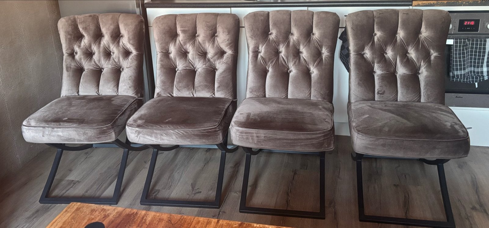 Foto 2 van 4x Eetkamerstoelen - Zo goed als nieuw