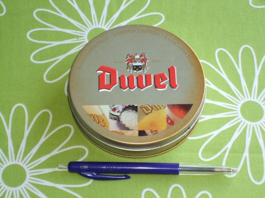 Box met Duvel 4 onderzetters Limited Edition, Verzamelen, Biermerken, Ophalen of Verzenden, Zo goed als nieuw, Overige typen, Duvel